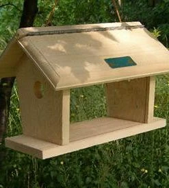 Coveside Conservation Wooden Bluebird Feeder-Hang Or Post-Mount