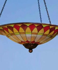 Evergreen Enterprises Tiffany Glass Hanging Bird Bath