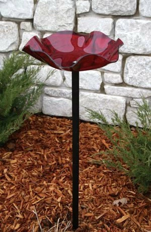 Birds Choice Staked & Pedestal Bird Baths Acrylic Bird Bath On Pole