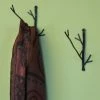 Ancient Graffiti Hand Forged Twig Wall Hook Set