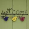 Ancient Graffiti Plaques, Stepping Stones & Wall Decor Ceramic Birds On Twig Welcome Sign