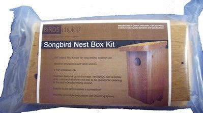 Birds Choice Songbird Nest Box Birdhouse Kit
