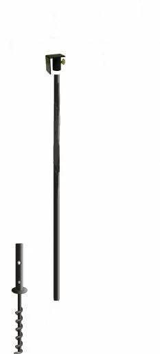 Birds Choice Poles & Mounting Flanges Bluebird House Pole W/ Ground Socket And Two-Way Flange