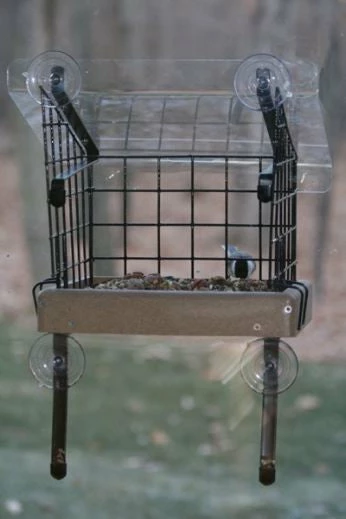 Birds Choice Recycled Birdhouses Caged Platform Window Feeder