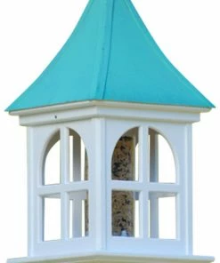 The Birdhouse Chick Copper Roof Bird Feeder Gentle Slope - 28x12