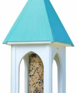 The Birdhouse Chick Copper Roof Bird Feeders Copper Roof Bird Feeder Large Opening - 28x8