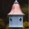 The Birdhouse Chick Copper Roof Birdhouse 34x14- 4 Portals Copper Roof Birdhouses
