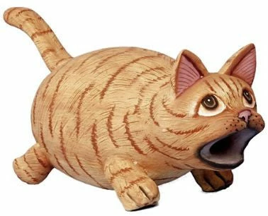 Bobbo Unique Birdhouses Orange Tabby Fat Cat Wood Birdhouse