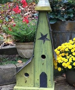 The Birdhouse Chick Unique Birdhouses Barn Wood Birdhouse- Vintage Insulator Series