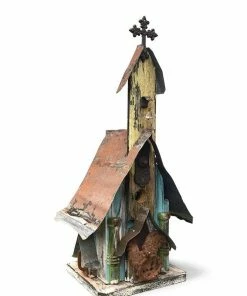 The Birdhouse Chick Barn Wood & Tin Church Birdhouses