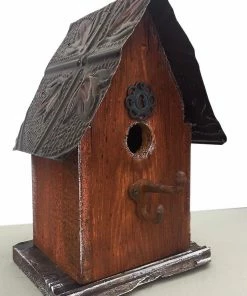 The Birdhouse Chick Barn Wood & Tin Rustic Birdhouses Church Birdhouses, Vintage-Rustic