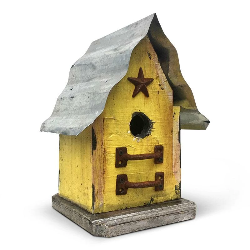 The Birdhouse Chick Barn Wood & Tin Rustic Birdhouses Church Birdhouses, Vintage-Rustic