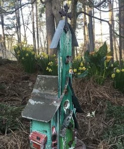 The Birdhouse Chick Unique Birdhouses Rustic Church Birdhouses- Medium