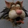 Doug Fey Zany Cat-4 Ceramic Birdhouse