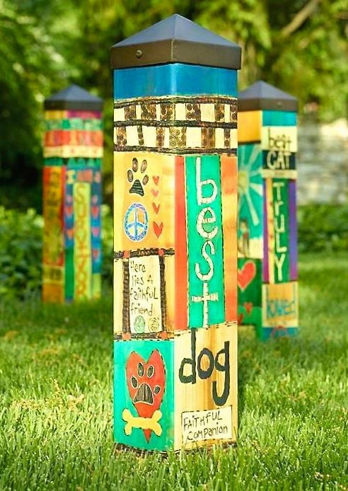 Studio M Garden Stakes & Whirligigs 20" Vinyl Art Poles - 8 Designs