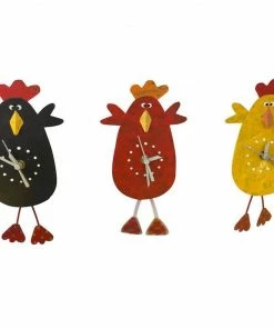 Oxidos Happy Chicken Clock Plaques, Stepping Stones & Wall Decor