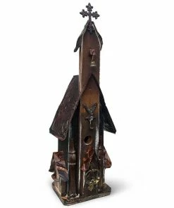 The Birdhouse Chick Large Church Birdhouses Church Birdhouses, Vintage-Rustic