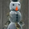 NO/NO Feeders Snow Man Wild Bird Feeder Holiday