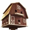 Home Bazaar Purple Martin Barn 12-Nest Church Birdhouses, Vintage-Rustic