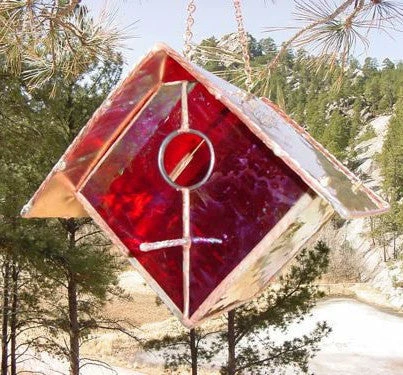 Black Hills Glass Works Unique Birdhouses Copper-Stained Glass Birdhouse
