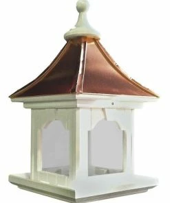 The Birdhouse Chick Copper Roof Bird Feeder With Large Capacity - Hanging