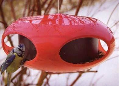 Koziol Unique Bird Feeders Retro Wild Bird Feeder