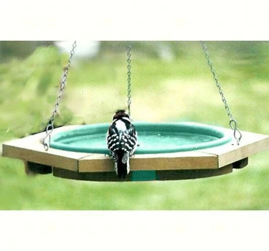 Looker Classic Hanging Wood Bird Bath