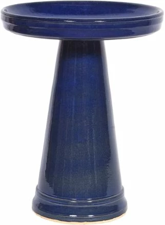 Burley Clay Staked & Pedestal Bird Baths Simple Elegance Pedestal Bird Bath- 5 Colors