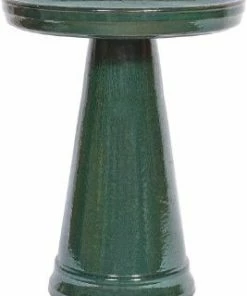 Burley Clay Staked & Pedestal Bird Baths Simple Elegance Pedestal Bird Bath- 5 Colors