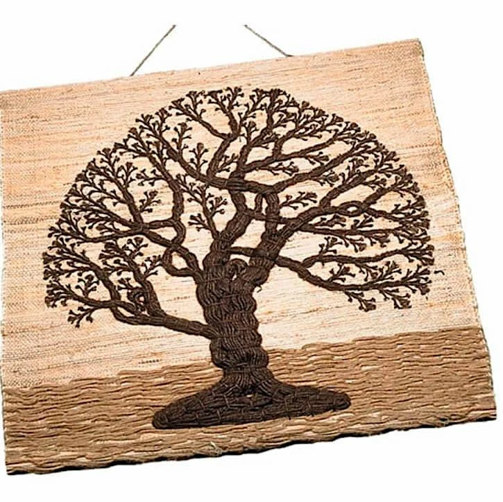 TTV Plaques, Stepping Stones & Wall Decor Jute Tree Of Life Wall Hanging