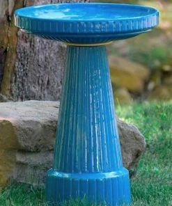 Burley Clay Staked & Pedestal Bird Baths Universal Pedestal Bird Bath