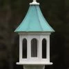 The Birdhouse Chick Copper Roof Bird Feeder Columns - 36x14 Copper Roof Bird Feeders