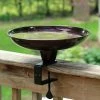 Pine Bush Home & Garden Hi-Rise Deck Mount Bird Bath