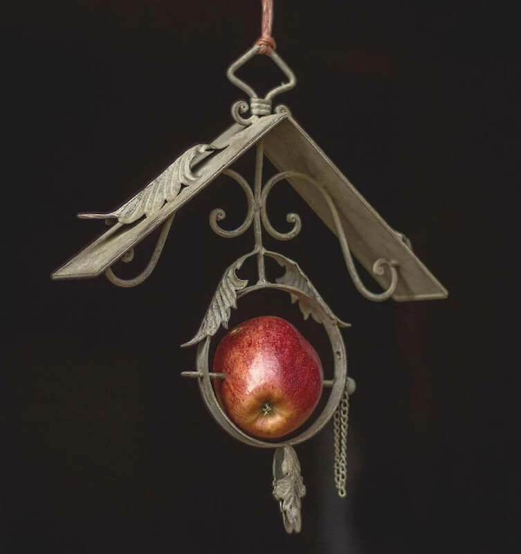 Peacock Park Weathered Scroll Fruit And Suet Feeder Suet Feeders