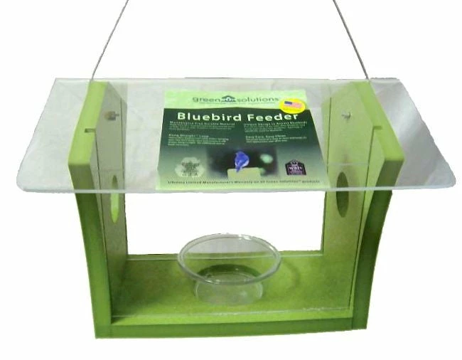 Birds Choice Recycled Fly-In Bluebird Feeder Recycled Birdhouses
