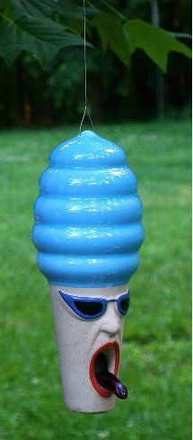 Birchstone Studios Hot Lips Hilda Stoneware Bird Feeder