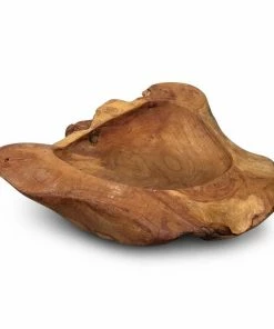 The Birdhouse Chick Home & Garden Accents Natural Teak Root Bowls- 2 Sizes