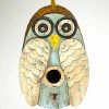Songbird Essentials Unique Birdhouses Distressed Owl Birdhouse